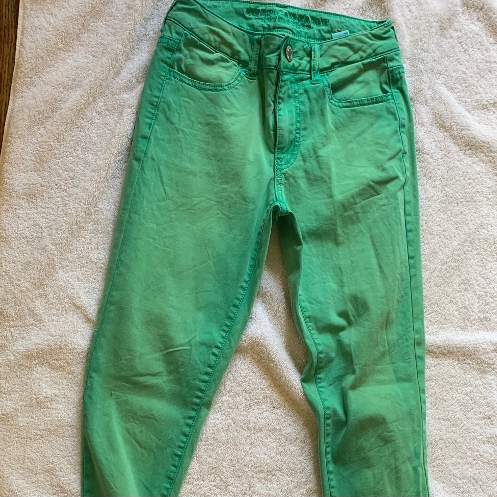 America’s Eagle green jeans
